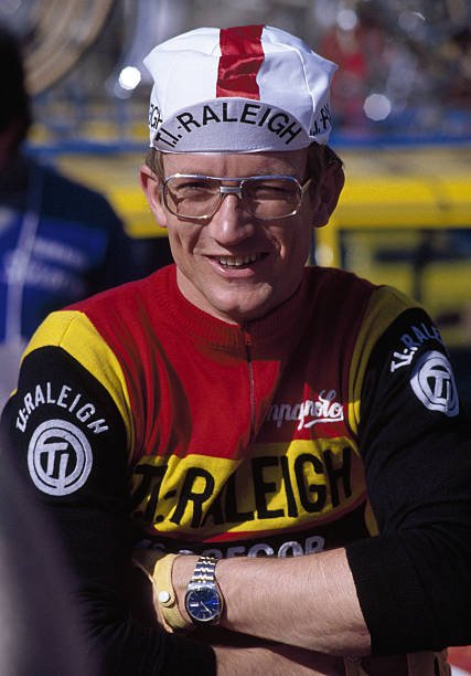 Jan Raas of the Netherlands, winner of the 3rd stage, during the Paris to Nice cycling event, circa March 1979. (Photo by Leo Mason/Popperfoto via Getty Images)