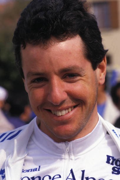 stphen roche Portrait du cycliste irlandais Stephen Roche. (Photo by NUTAN/Gamma-Rapho via Getty Images)