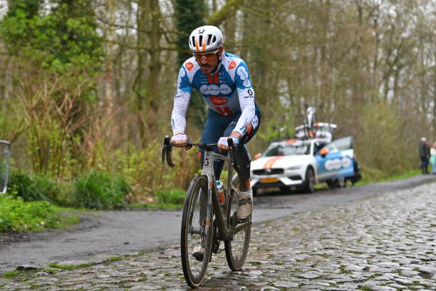 jhon Degentold4 ROUBAIX, FRANCE - APRIL 05: John Degenkolb of Germany and
Team dsm-firmenich PostNL trains at the Trouée d'Arenberg cobblestones sector during the 121st Paris-Roubaix 2024, Previews / #UCIWT / on April 05, 2024 in Roubaix, France. (Photo by Luc Claessen/Getty Images)